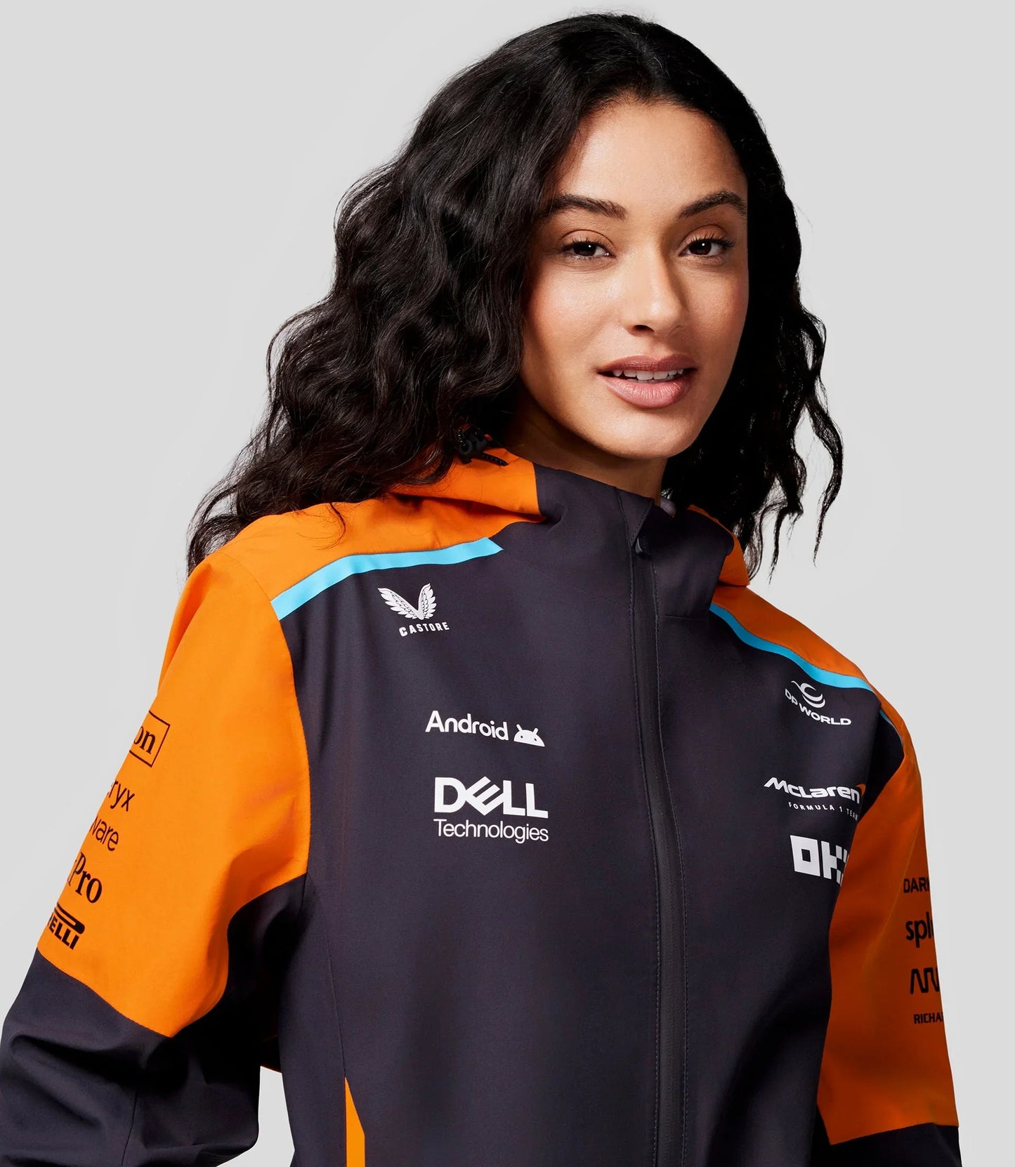 Unisex Official McLaren Teamwear Lightweight Rain Jacket Formula 1 - Koti Apparels