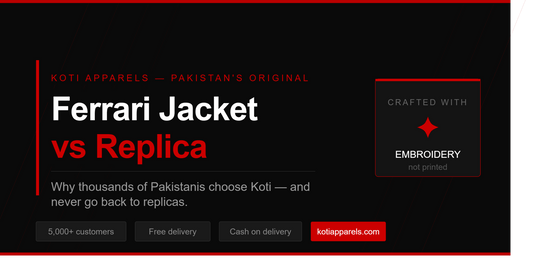 Original Ferrari Jacket VS fake copies