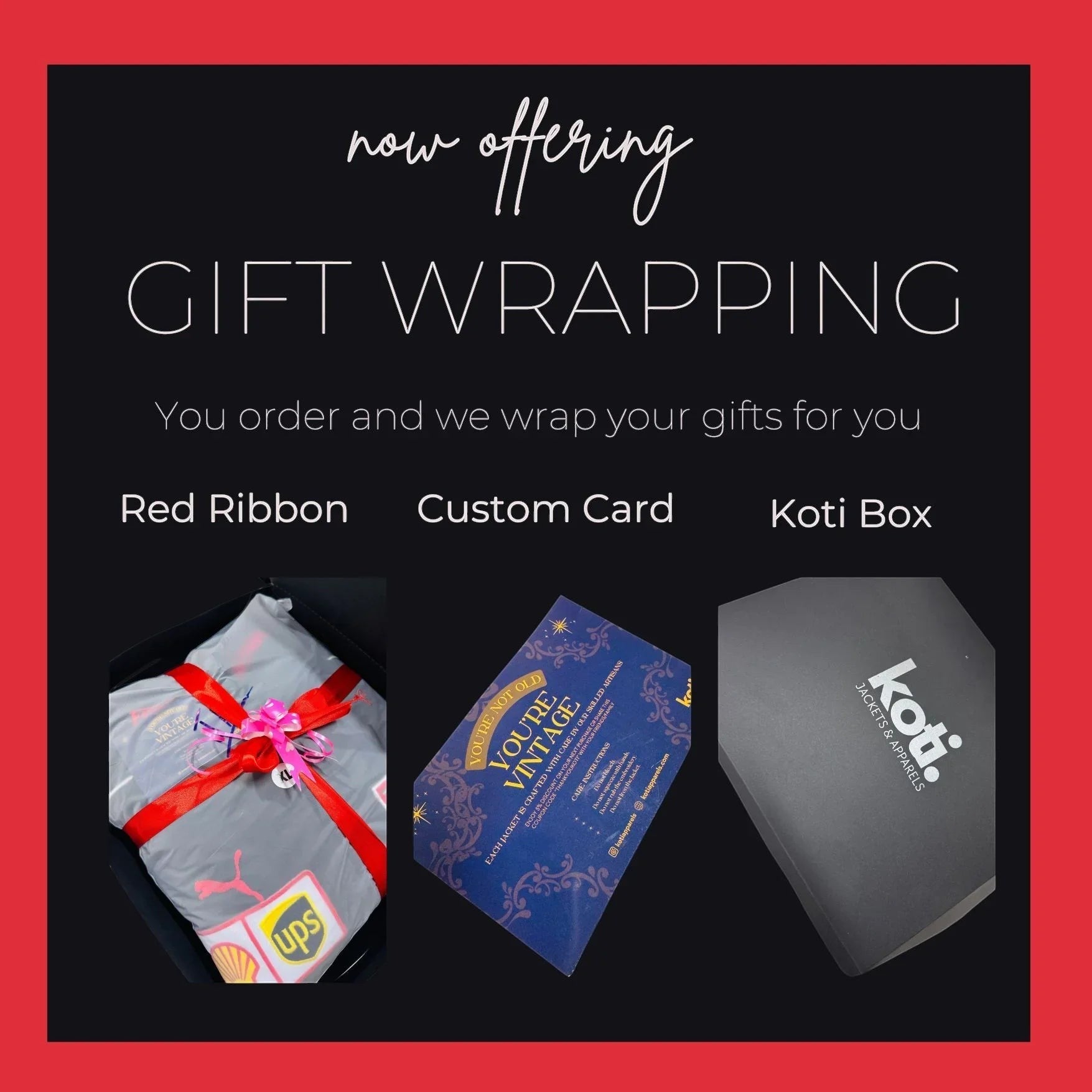 Koti Apparels Gift Wrapping Service