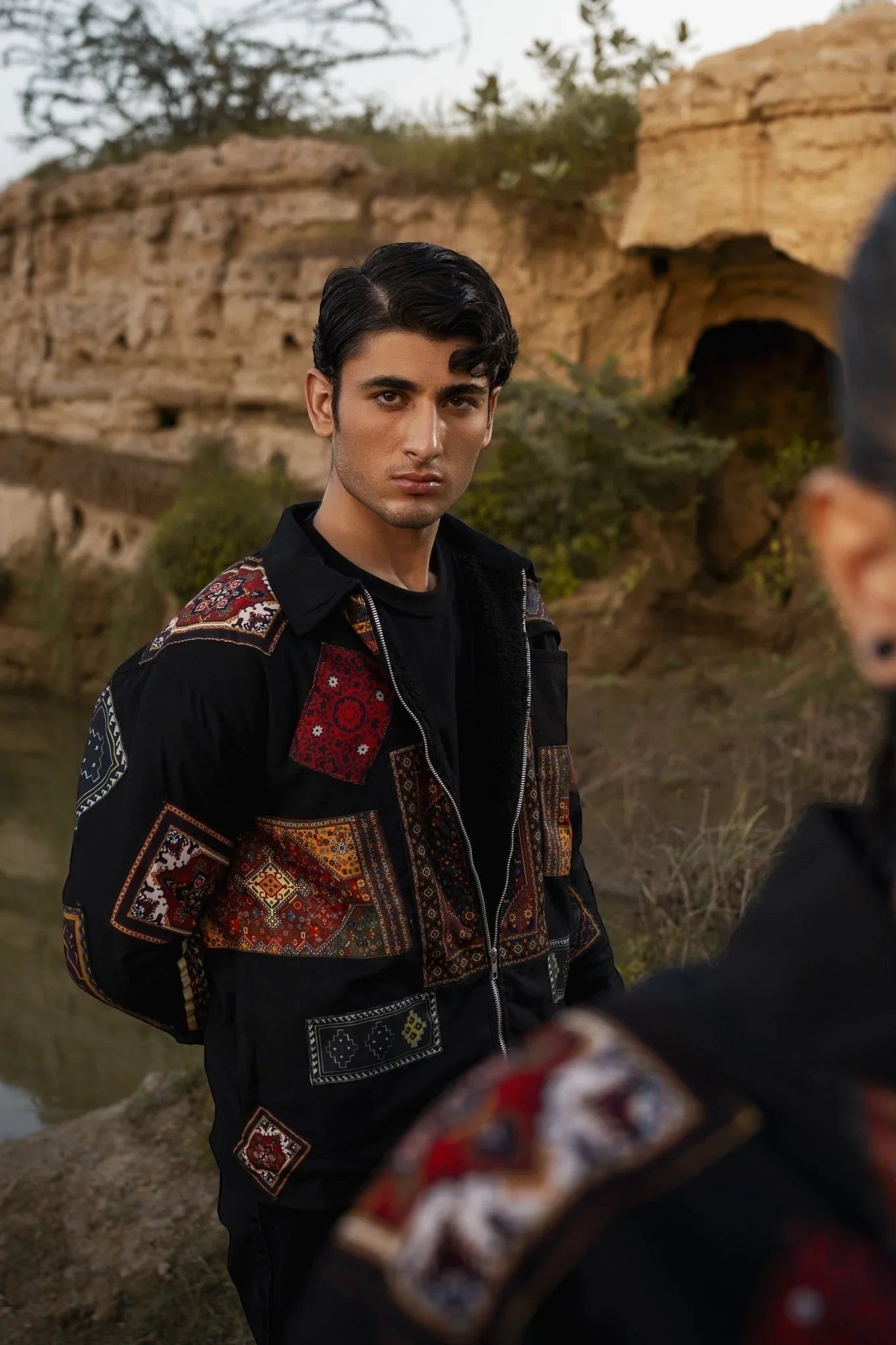 Retro Multicolour Patchwork Jacket | Koti Apparels